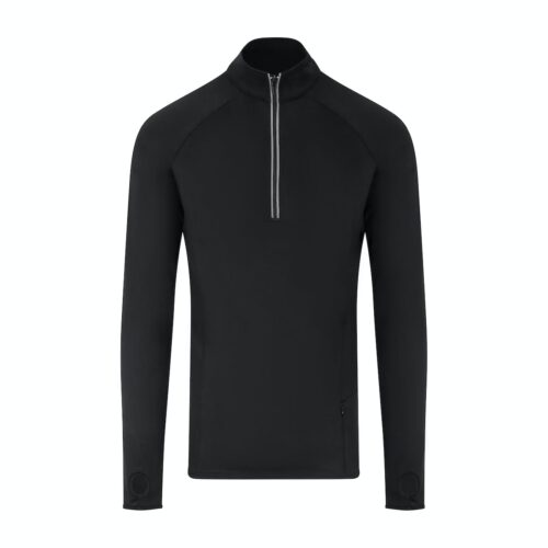 Half Zip Tops Black