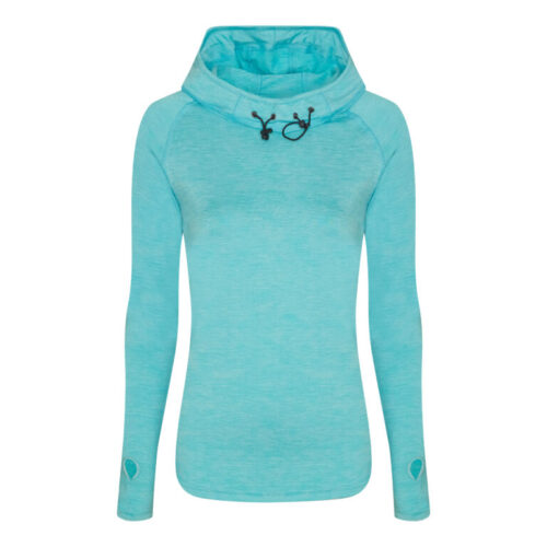 Cowl Neck Ladies Cyan