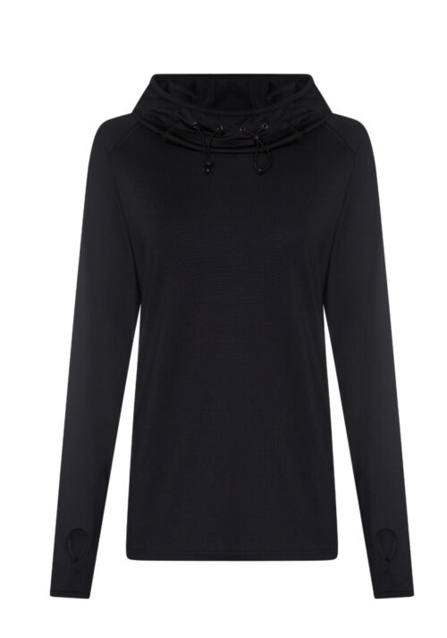 Cowl Neck Ladies Black