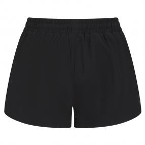 Ladies double layer running shorts with phone pocket